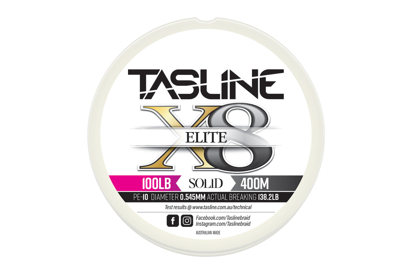 Tasline Elite 8X Pure Braid 400M