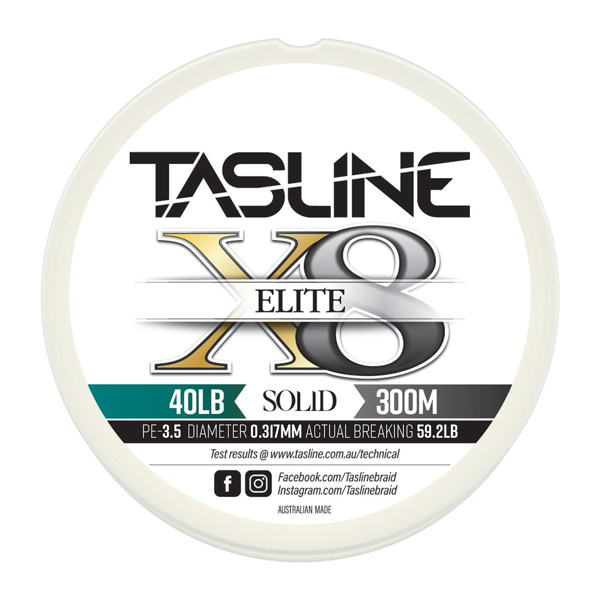Tasline Elite 8X Pure Braid 300M