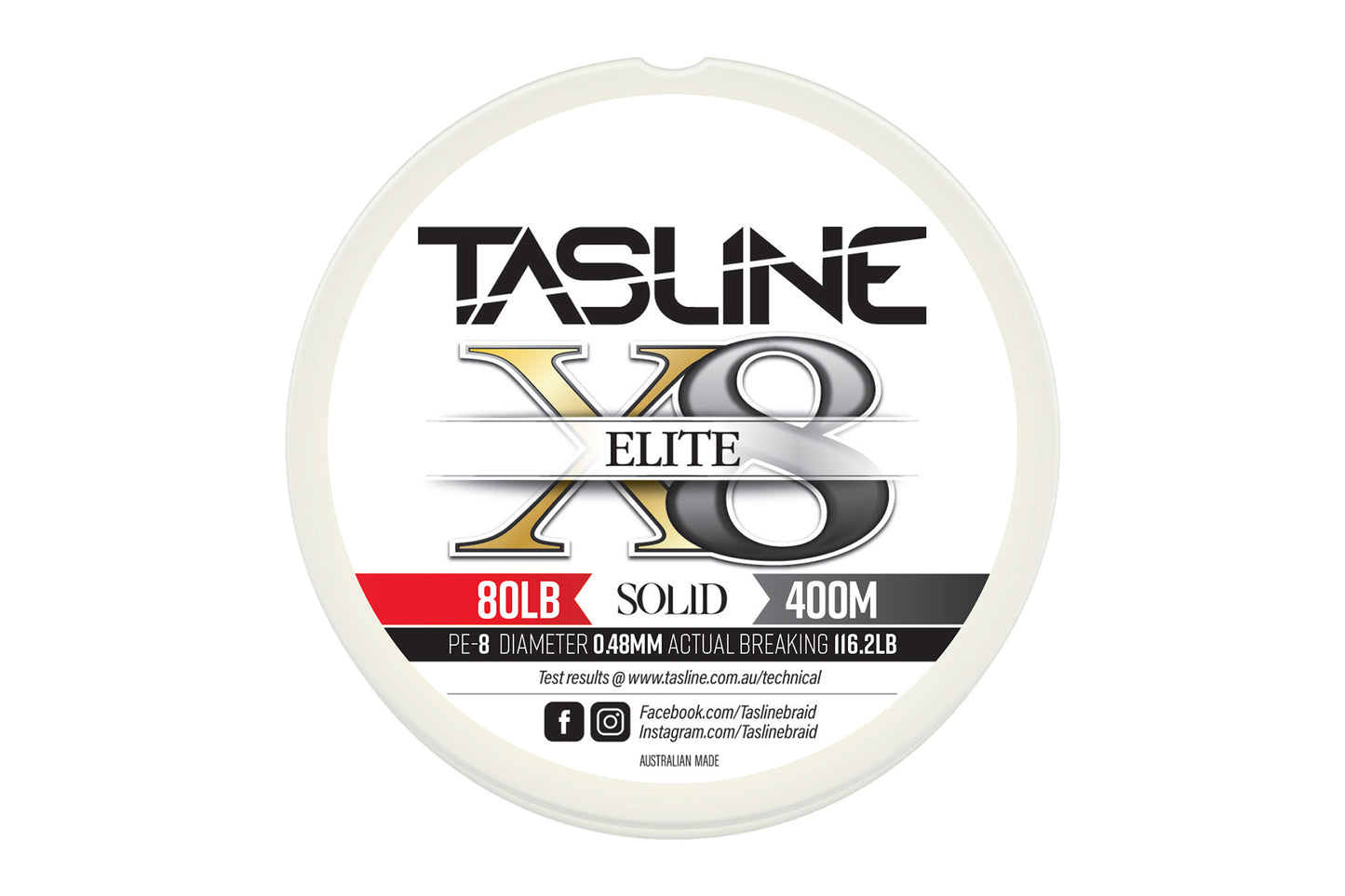 Tasline Elite 8X Pure Braid 400M