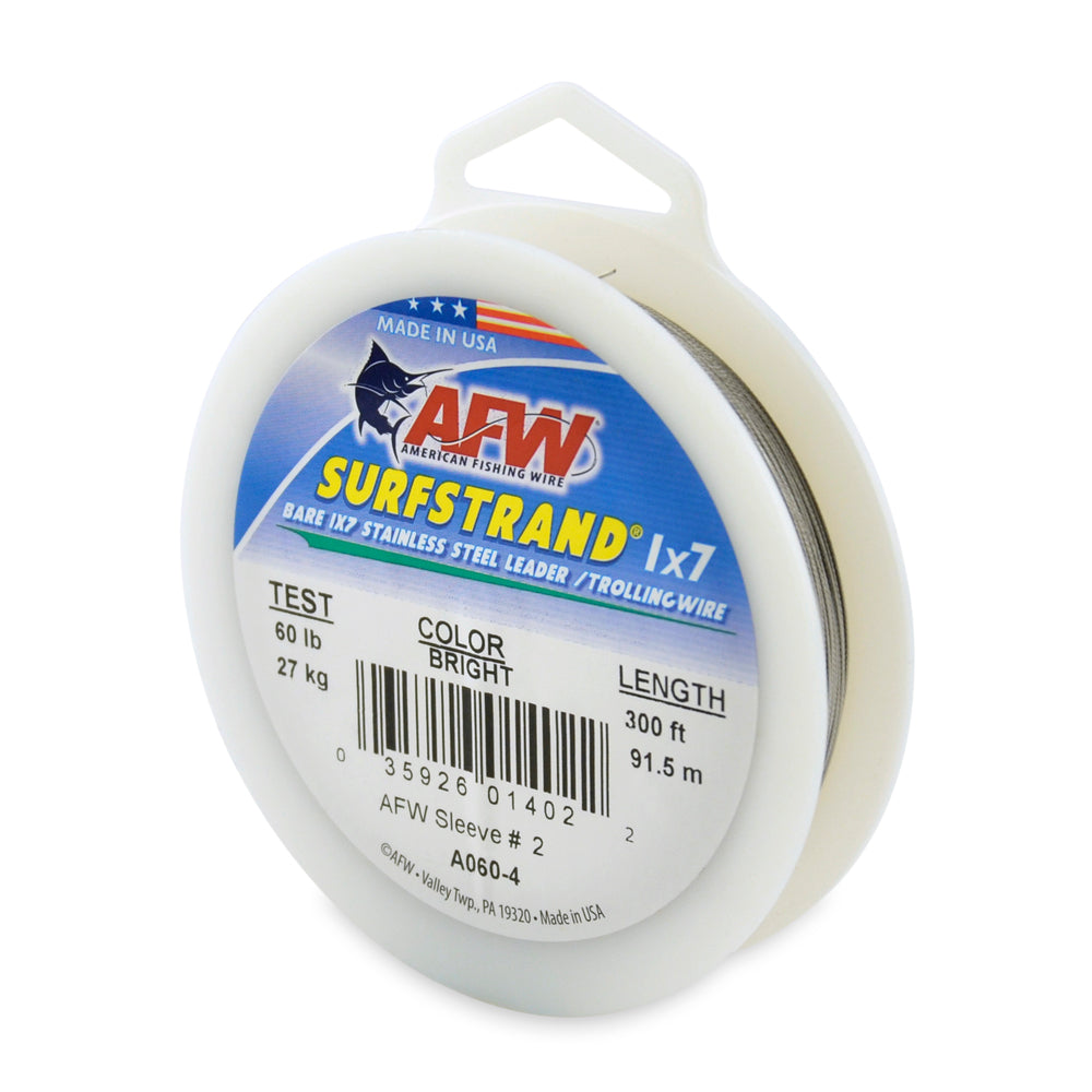 AFW Surfstrand Bare 1x7 Stainless Steel Leader Wire