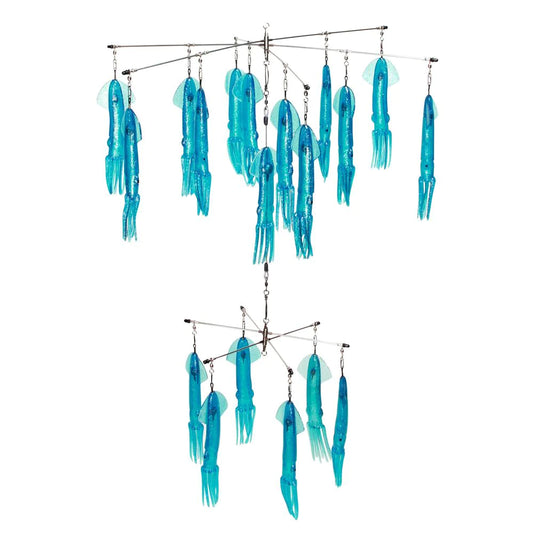 Fathom Offshore Double Tier "No Tangle" SR30 Blue Silver Fleck 24" + 12" Dredge