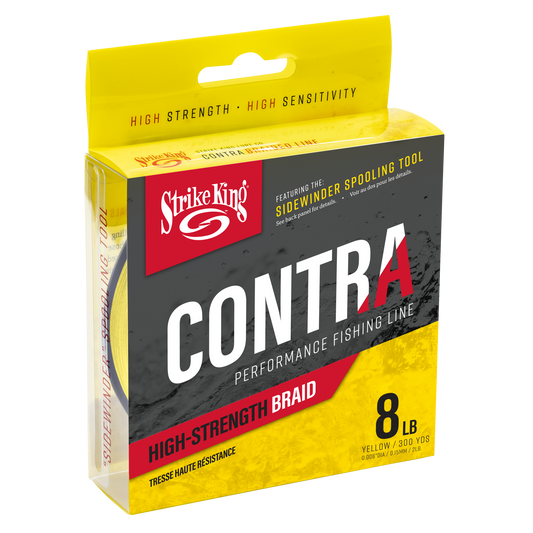 Strike King Contra Braid 300 Yards Hi-Vis Yellow