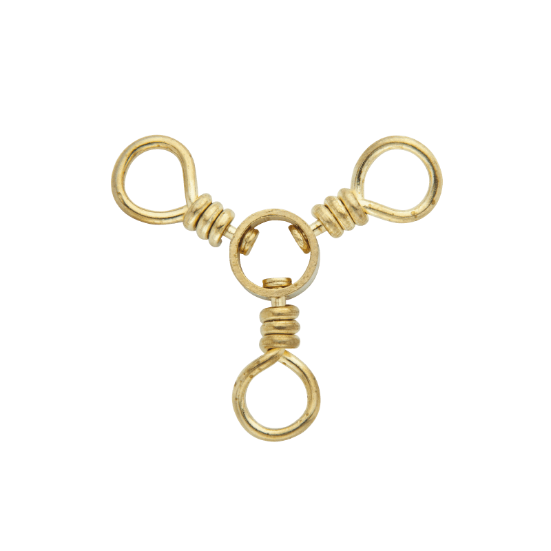 Rosco Brass 3-Way Swivel 12 pack