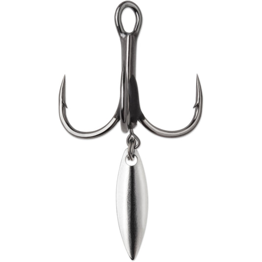 VMC 7548BD Bladed Hybrid Treble Hook 1X Black Nickel 2 pack