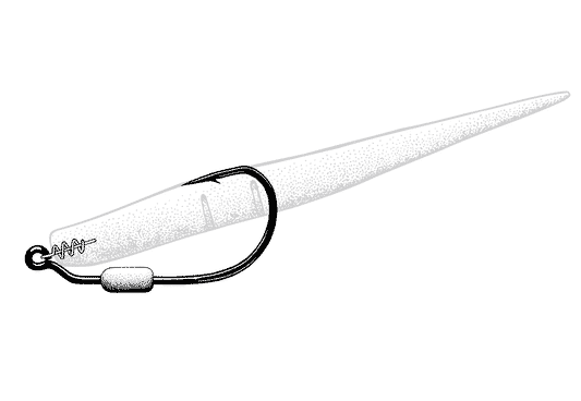Owner 5132W Twistlock 3x Weighted Bass Bait Hook