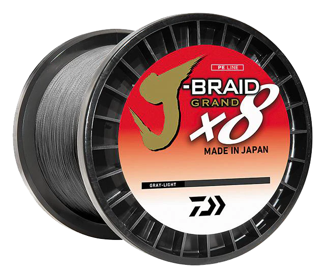 Daiwa J-Braid Grand x8 Gray Light Braided Line