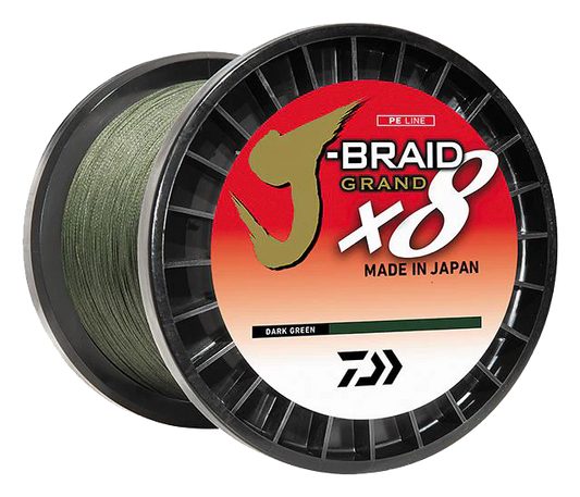 Daiwa J-Braid Grand x8 Dark Green Braided Line