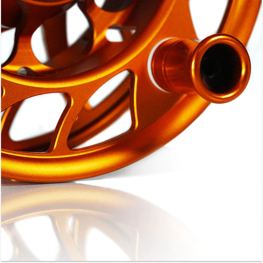 Hatch 2023 Custom Iconic Fly Reel - Campfire Orange