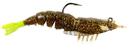 Z-Man EZ ShrimpZ 3 1/2 inch Rigged w/ Mustad Weighted Hook 2 pack