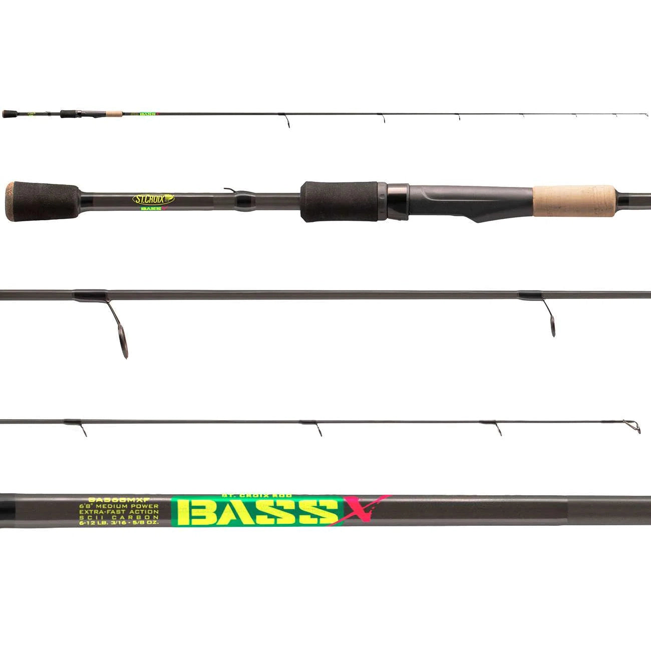 12'6 st.croix rod St. Croix Bass X Spinning Rods | Kentackle