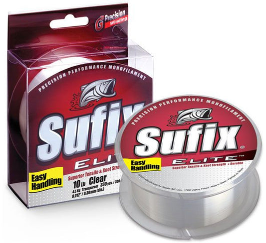 Sufix Elite Monofilament Clear 250-330 Yards