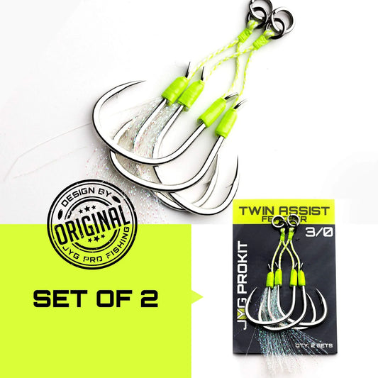 JYG Twin Assist Feather Hooks