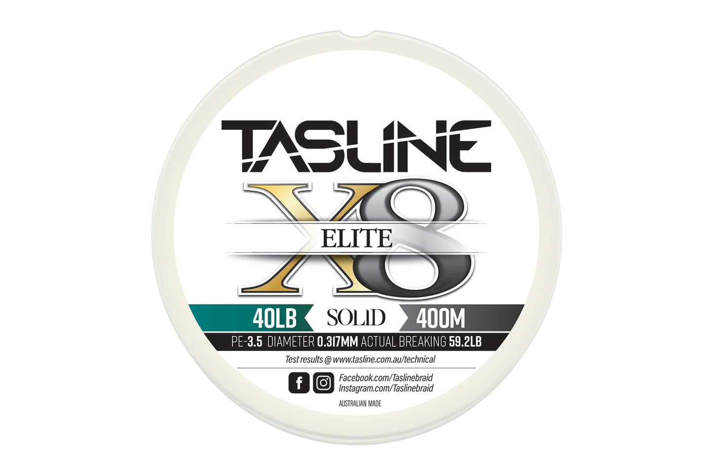 Tasline Elite 8X Pure Braid 400M