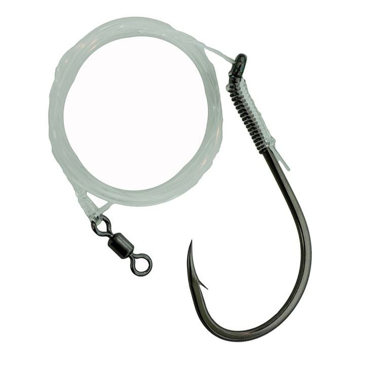 thumbnail image 2 of Gamakatsu Treble Hook Stinger Rigs – 3 Rigs Per Pack – Sizes #6 And #8 – Black 2 of 5