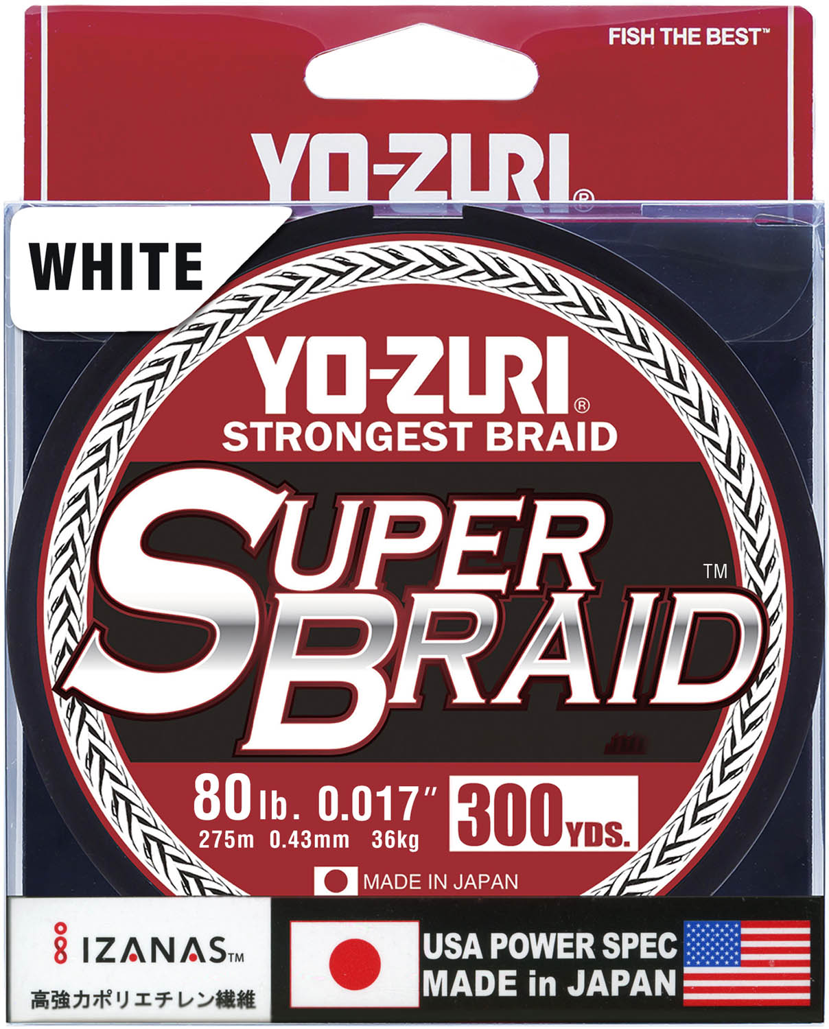 Yo-Zuri SuperBraid 300 yards, White
