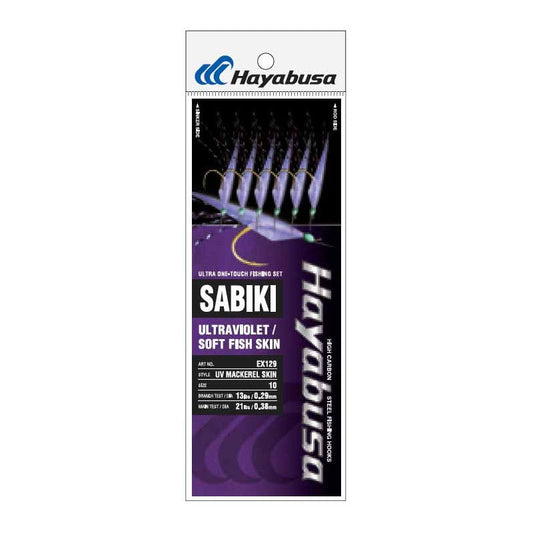 Hayabusa UV Mackerel Skin EX129 Sabiki Rig