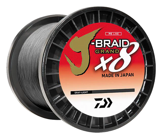 Daiwa J-Braid Grand x8 Gray Light Braided Line