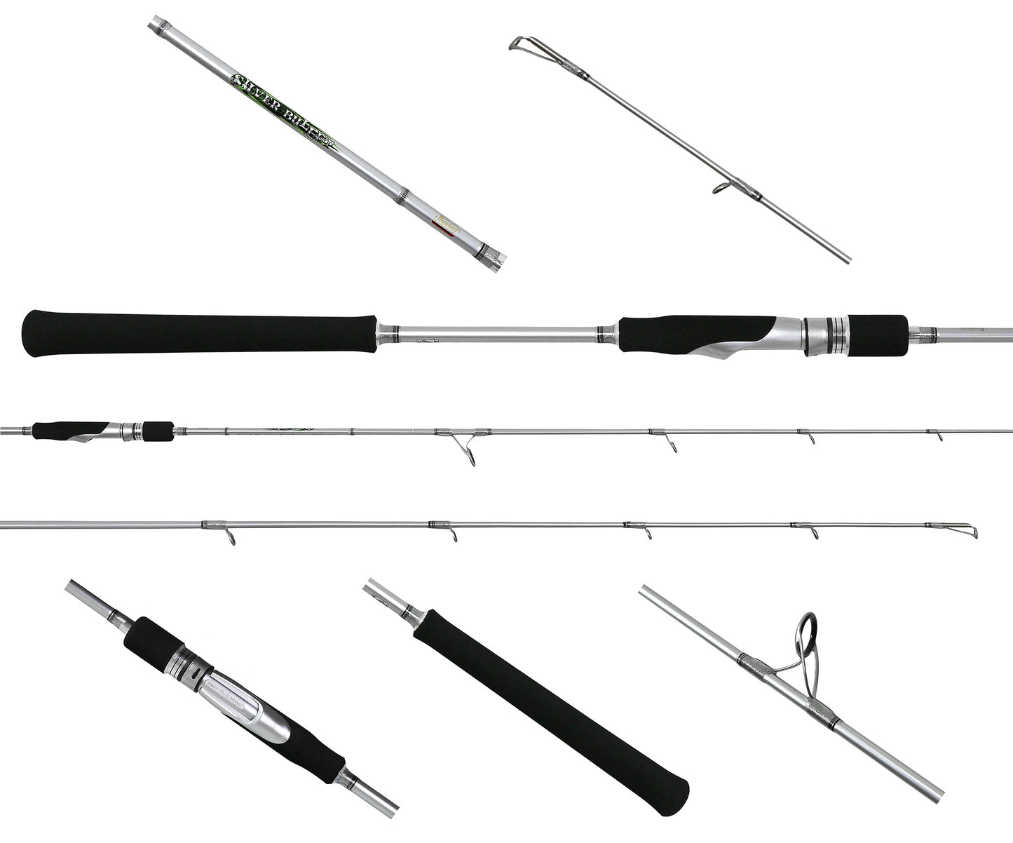 Jigging World Silver Bullet Slow Pitch Spinning Rods