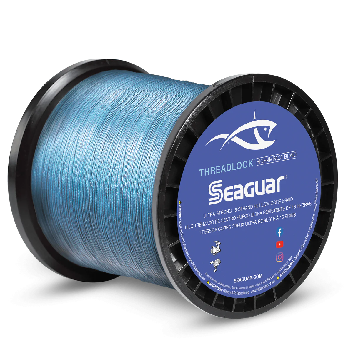 Seaguar Threadlock Braided Fishing Line Blue 600 Yards