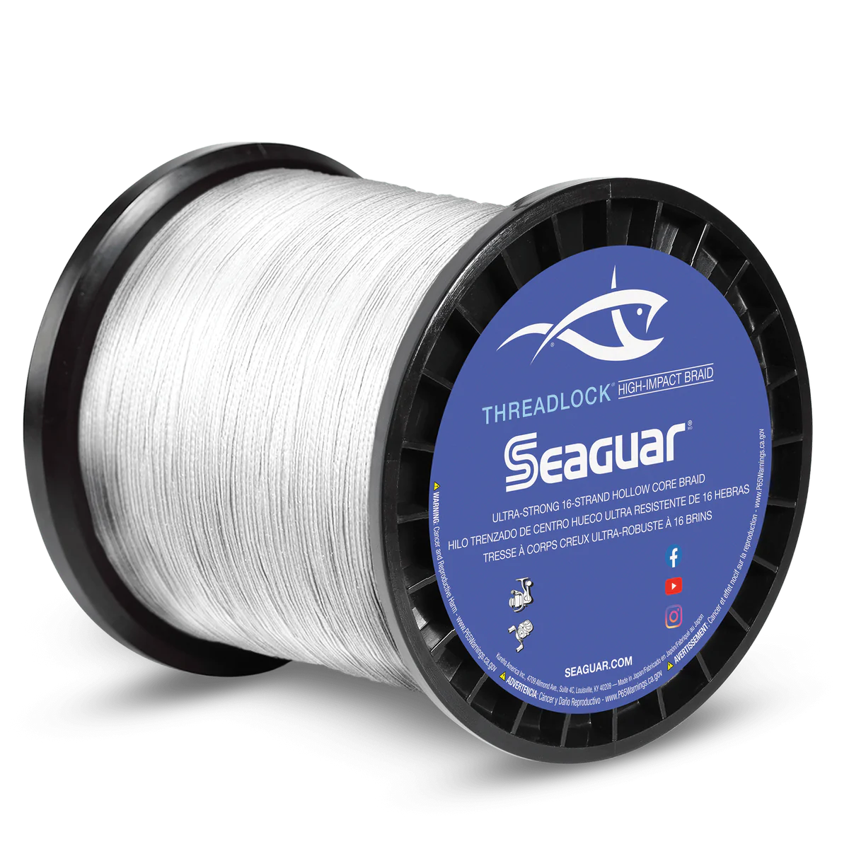 Seaguar Threadlock Braided Fishing Line White 600 Yards