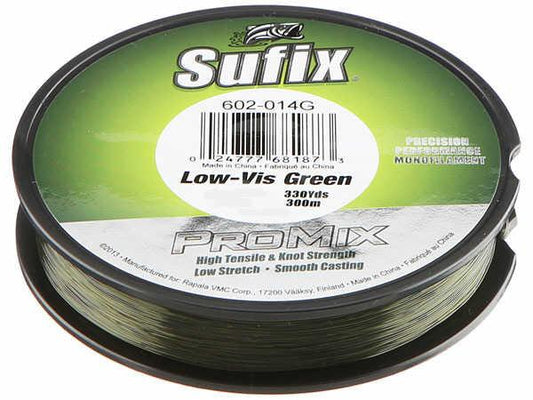 Sufix Pro Mix Lo-Vis Green Monofilament 330 Yards