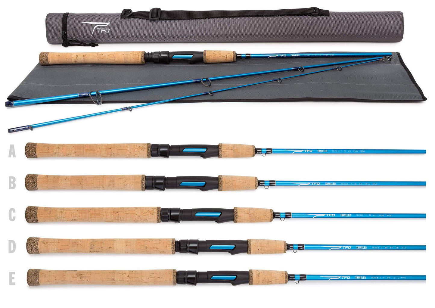 Temple Fork Outfitters Traveler Spinning Rods